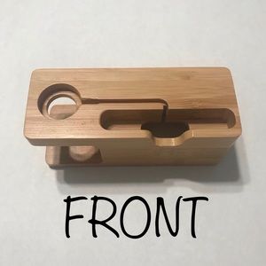 Bamboo Wooden Apple Watch/Phone Charging Stand